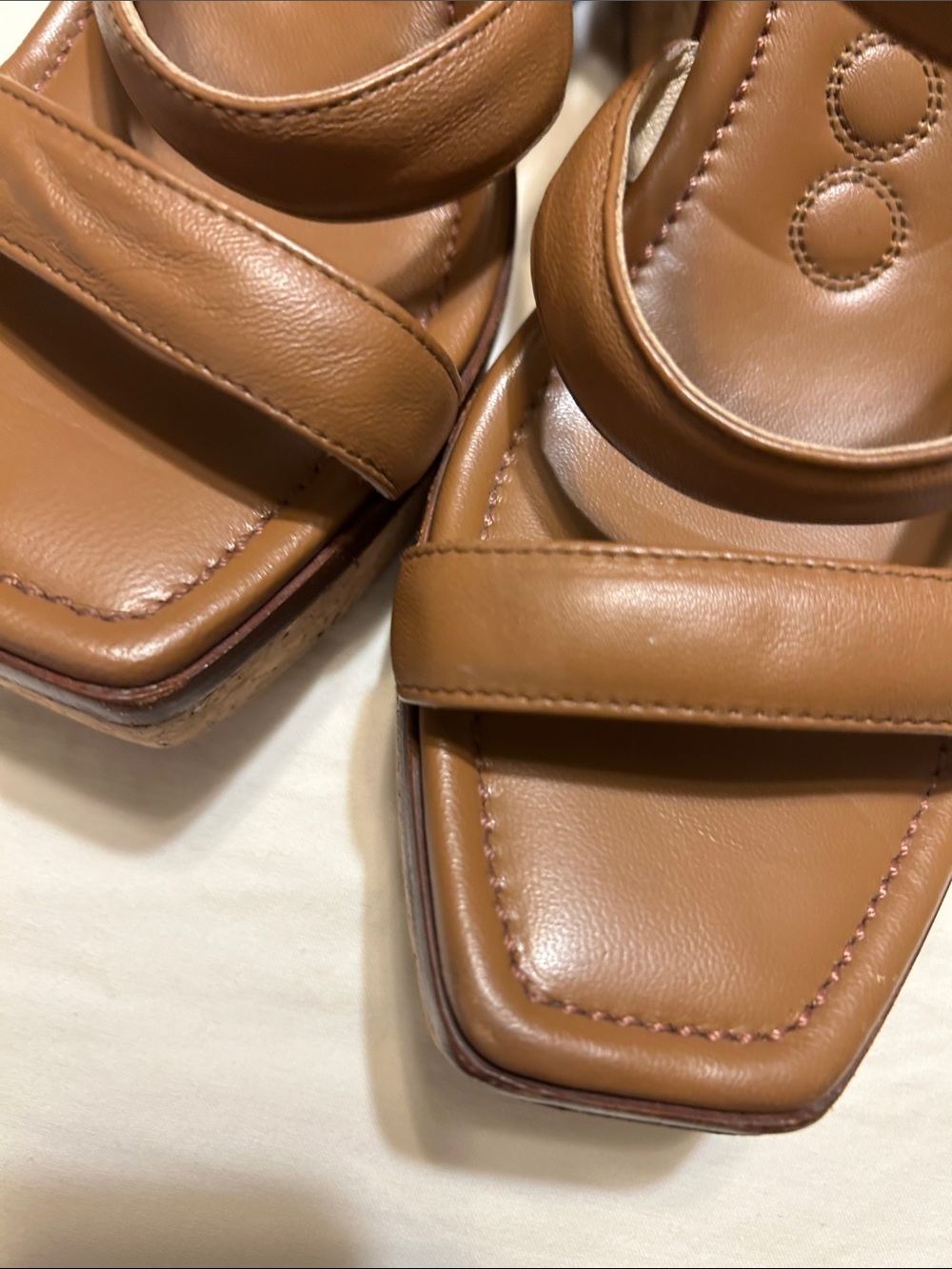Jimmy Choo Tan Brown Leather Strappy Heeled Sandals - Picture 12 of 14